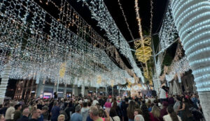 iluminación navidad cielo estrellado