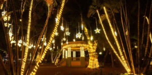 iluminación navidad cielo estrellado